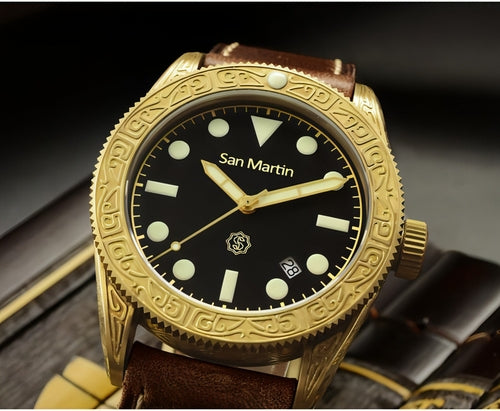 San Martin™ Bronze Diver Automatic 200M | Professional Luxury Diver