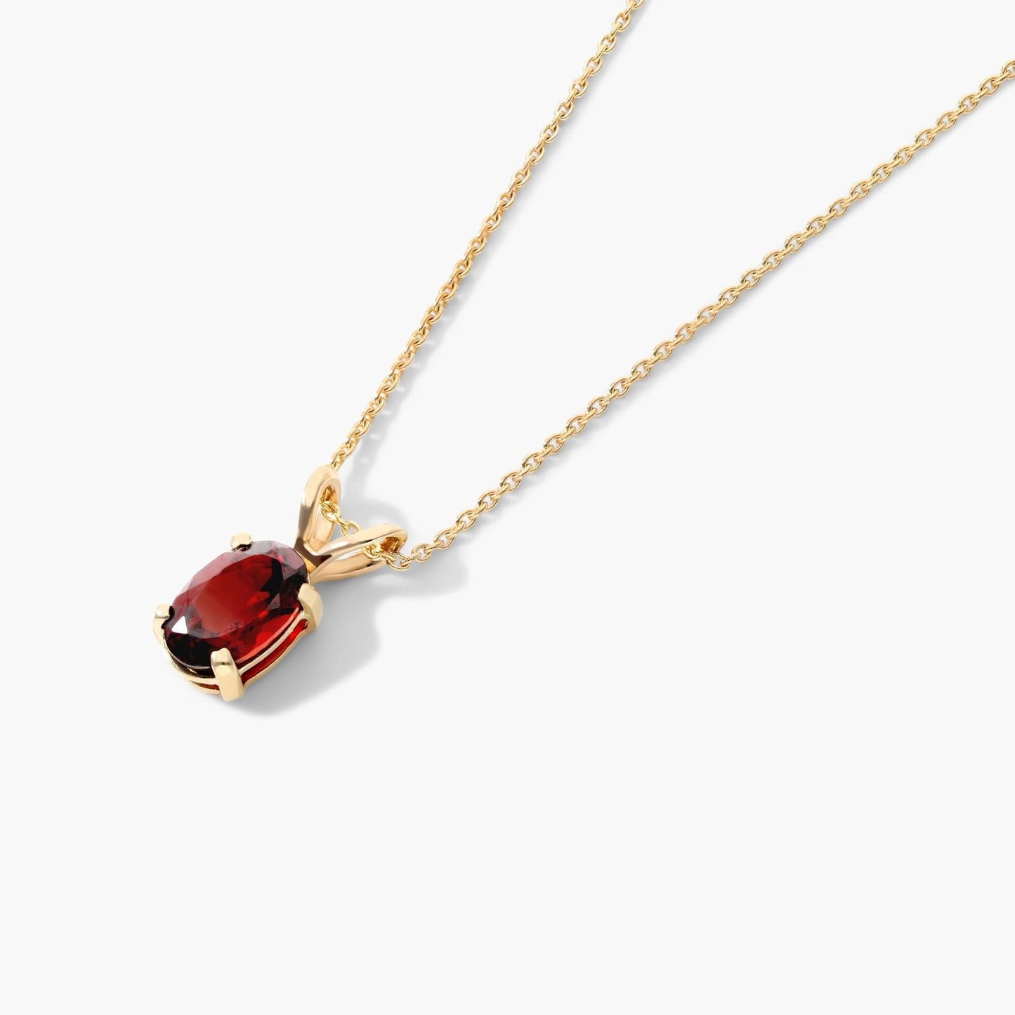 2ct Lab Diamond Pendant | Fancy Vivid Red Oval | IGI Certified | 10K Gold