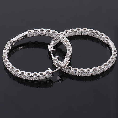 Personalized Large Diameter Statement Earrings | Luxury Hoop Jewelry