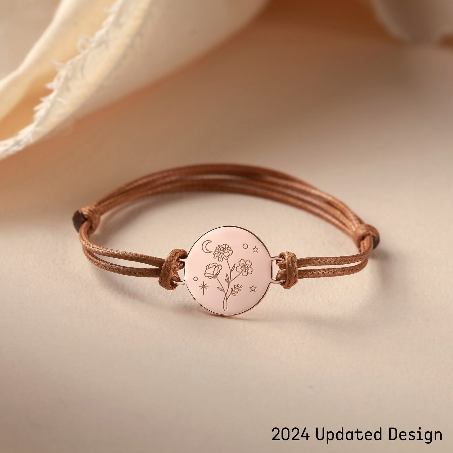 Birth Month Flower Bracelet | Personalized Mother Bracelet with Family Blooms