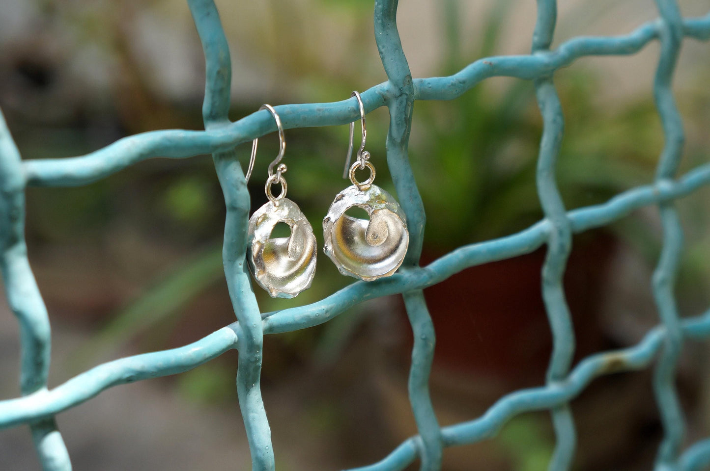 Beach Jewelry Silver Sea Shell Dangle Earrings | Lightweight Ocean Luxury