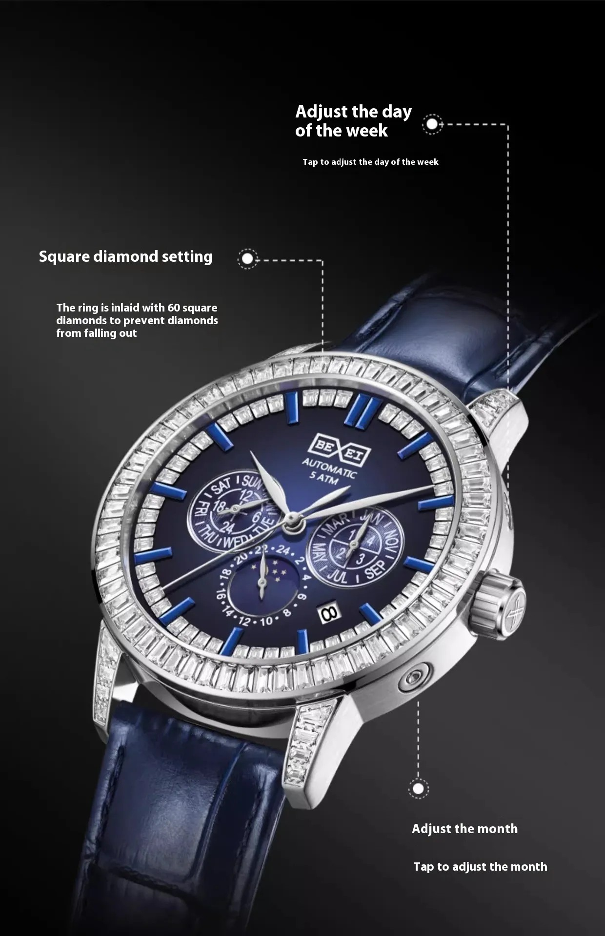 BEXEI® Excellence 9157 – The Precision Crown | Ultra-Luxury Timepiece