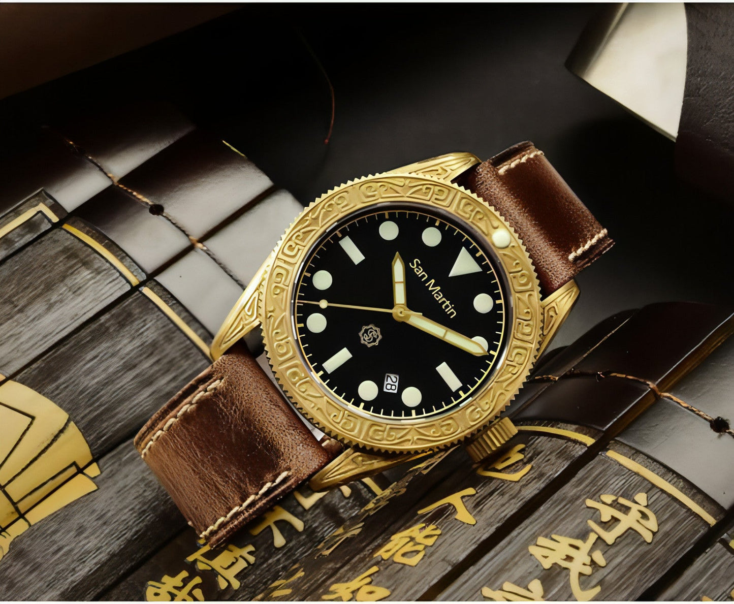 San Martin™ Bronze Diver Automatic 200M | Professional Luxury Diver
