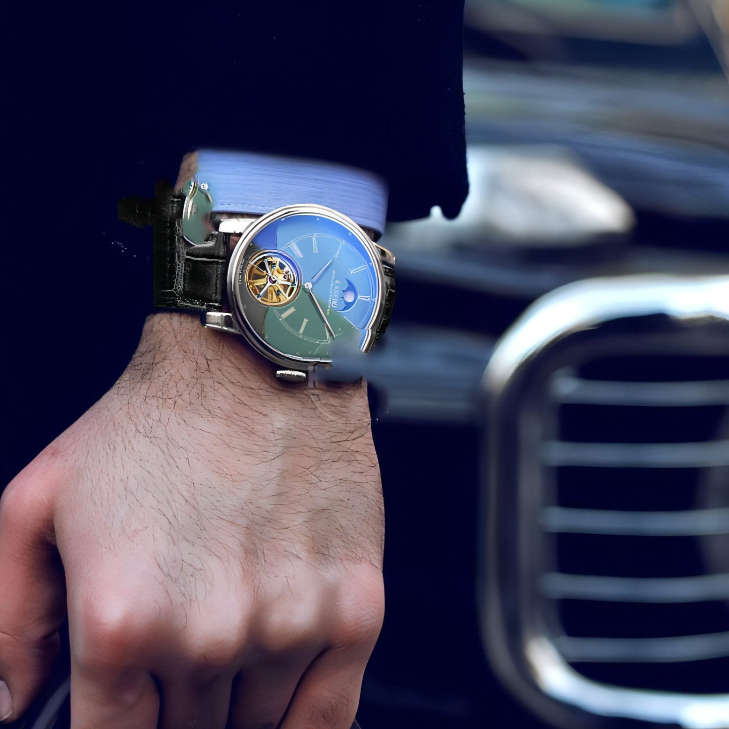 KAREBO Men's Automatic Mechanical Watch | Bold Luxury Timepiece