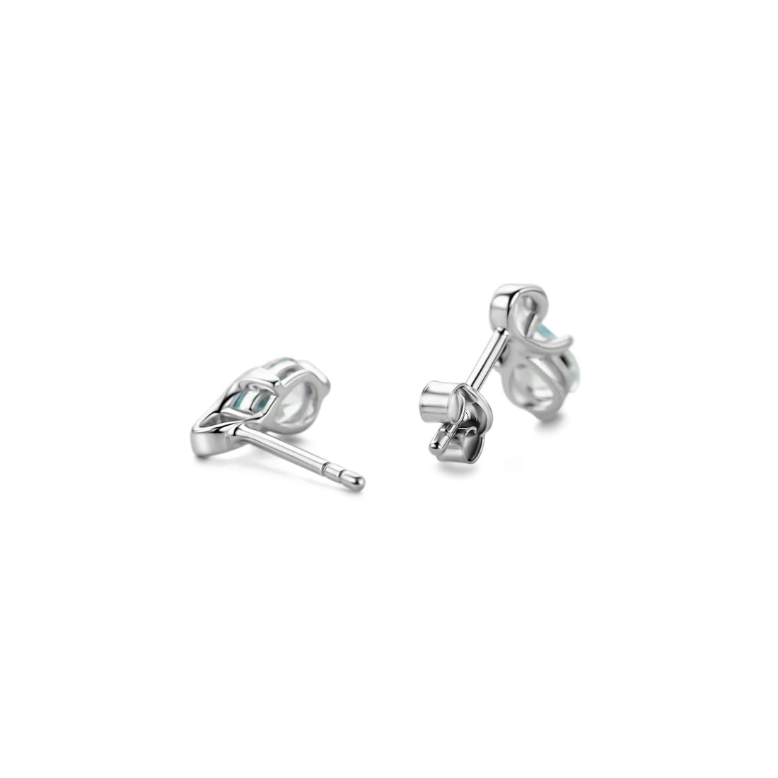 Orovi 0.40Inch 14K Gold Earrings for Women in 14K White Gold/Yellow Gold 585 with Pear-Shape Rubies/Sapphires/Emeralds/Blue Topaz/Amethysts Gemstones, Handmade Jewelry for Women, Dangle Earrings