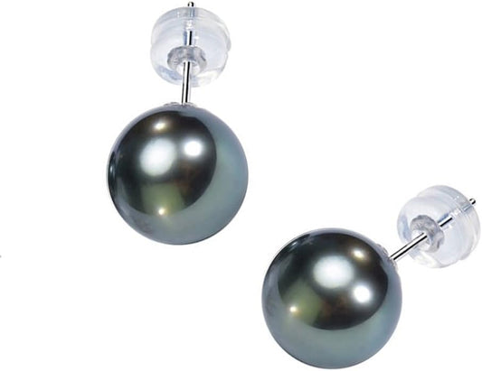Gifts for Wife Women - Tahitian-Black-Pearls-Earrings for Wedding Anniversary Gfits Jewelry, Birthday Gift for Women, Christmas, Mother's Day & Valentine's Day Gifts for Her