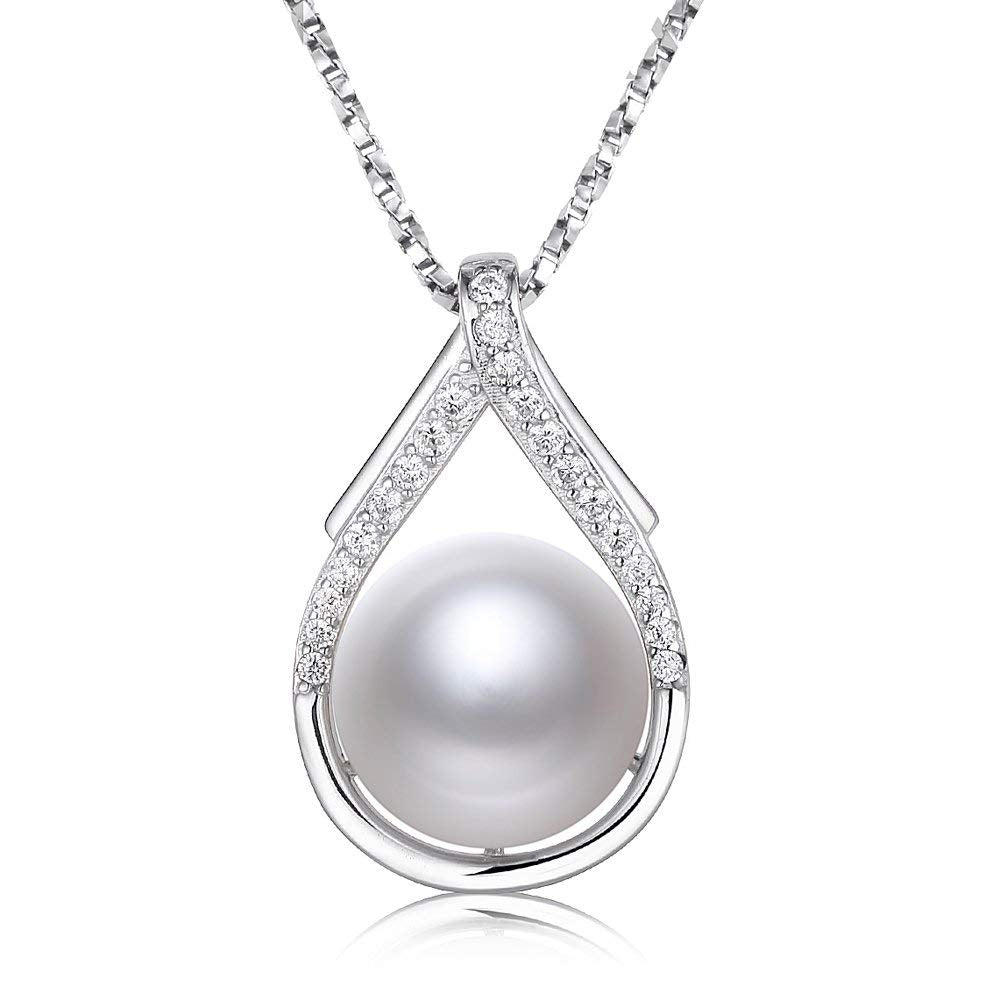 Tahitian Black Pearl Necklaces for Women 10-11mm - Pearl Necklace Phoenix Pendant | with 925 Sterling Silver 18" Chain - Christmas Mothers Day Valentine's Day Gifts For Women Wife Mom Grandma Girlfriend Daughter Her Best Friend Birthday Anniversary Fine J