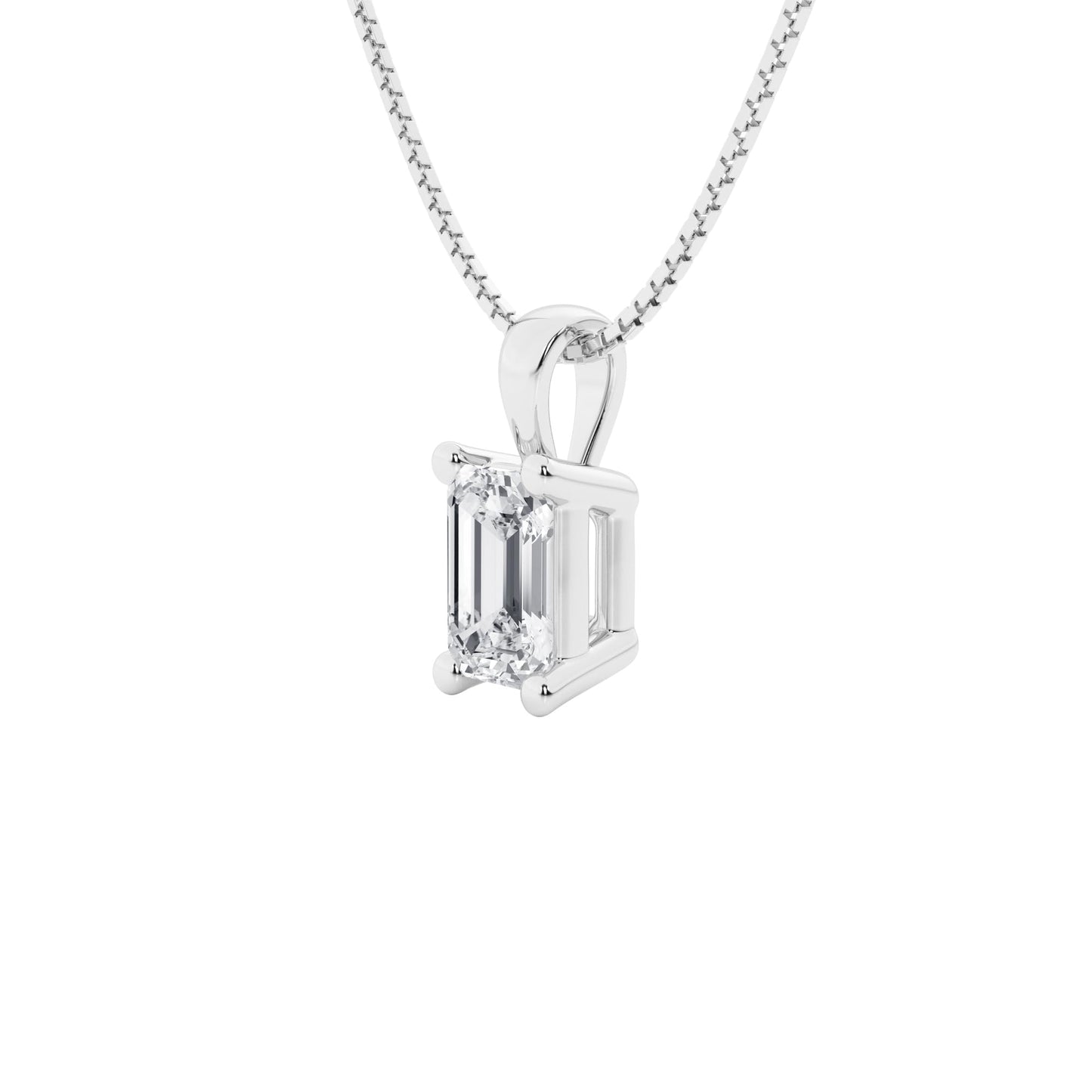 Lab-Grown Diamond Solitaire Pendant Necklace | 3 Carat | 14K Gold | IGI Certified