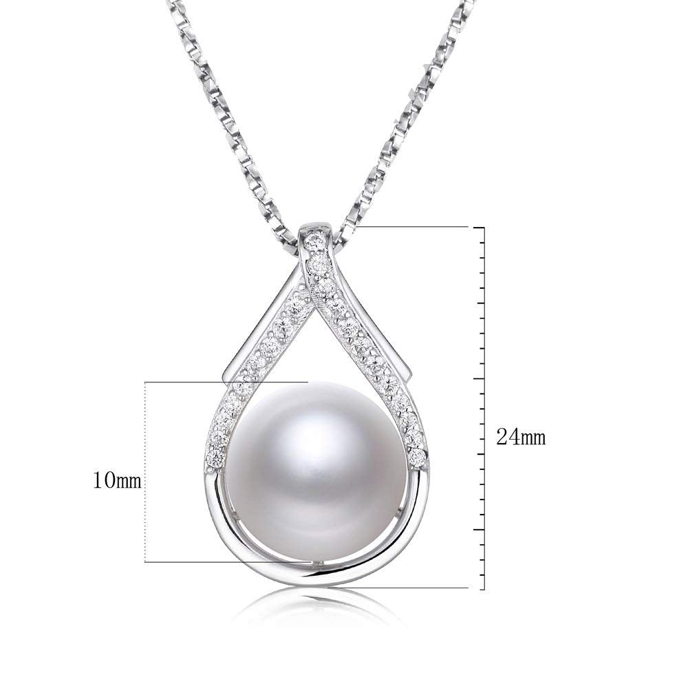 Tahitian Black Pearl Necklaces for Women 10-11mm - Pearl Necklace Phoenix Pendant | with 925 Sterling Silver 18" Chain - Christmas Mothers Day Valentine's Day Gifts For Women Wife Mom Grandma Girlfriend Daughter Her Best Friend Birthday Anniversary Fine J