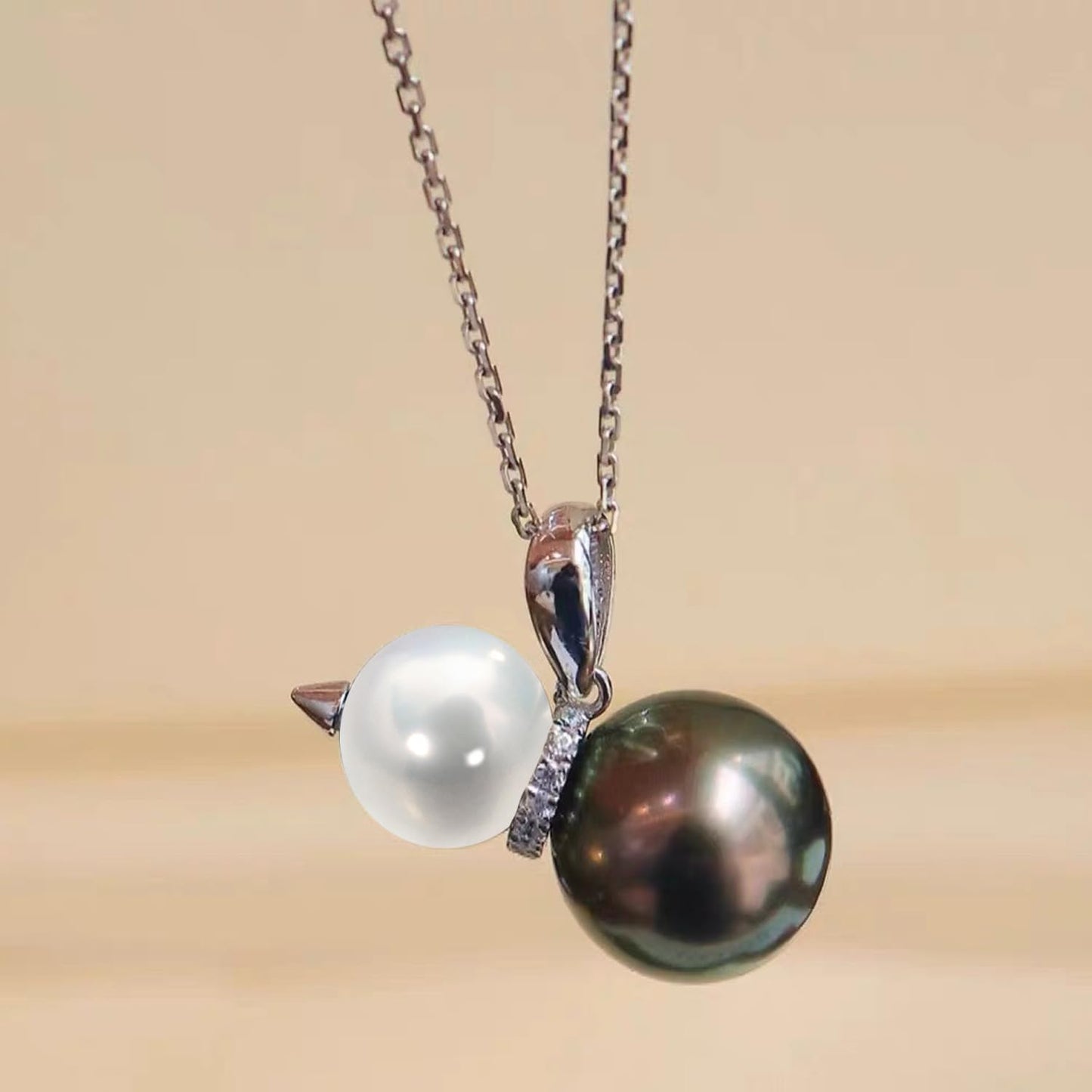 Gifts for Women-Wife- Real Tahitian-Pearl-Necklace, Birthday Anniversary Valentines Gifts For Her Wife Christmas - Mother's Day Gift for Mom - Companion Necklace For Women Luxury Fine Jewelry