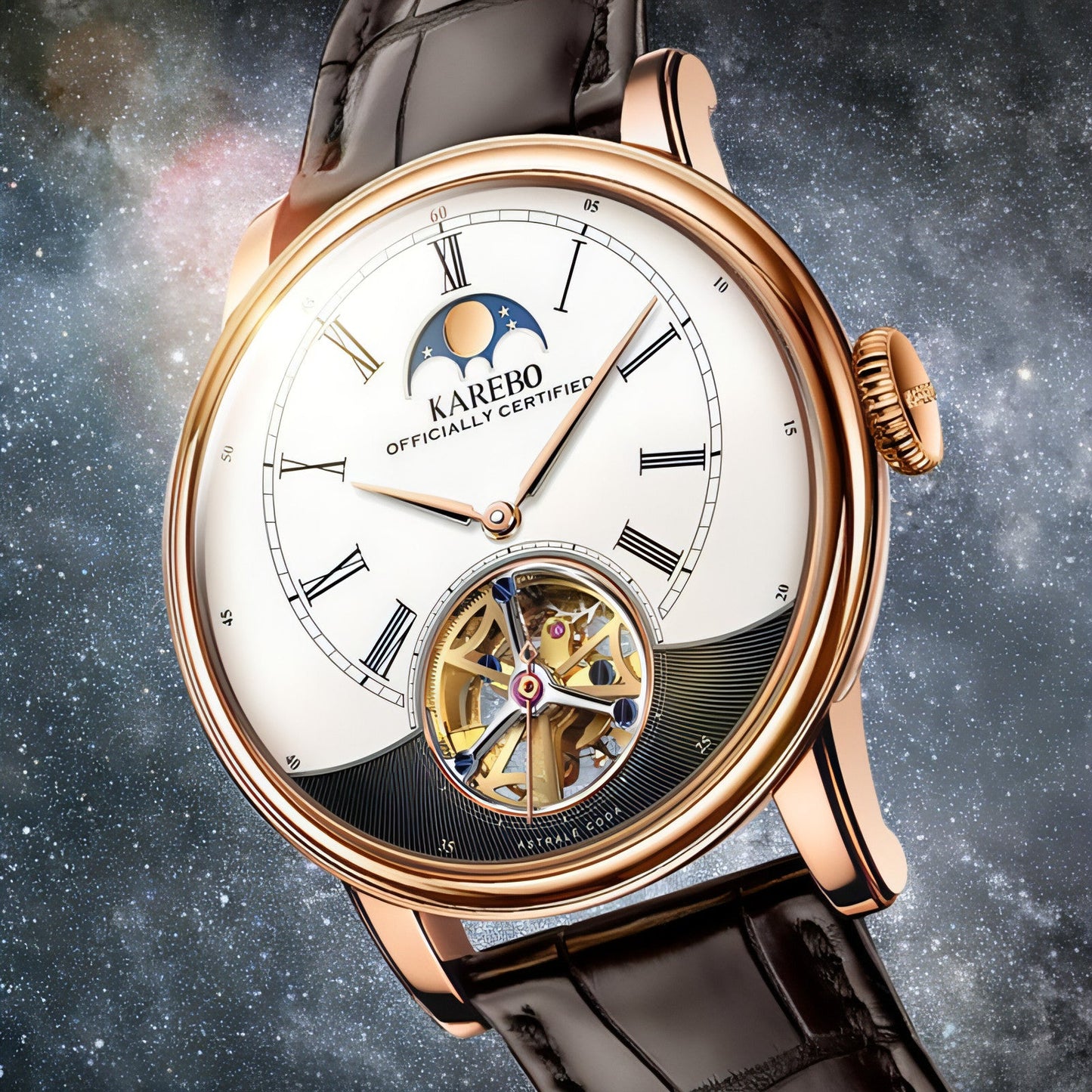 KAREBO Men's Automatic Mechanical Watch | Bold Luxury Timepiece