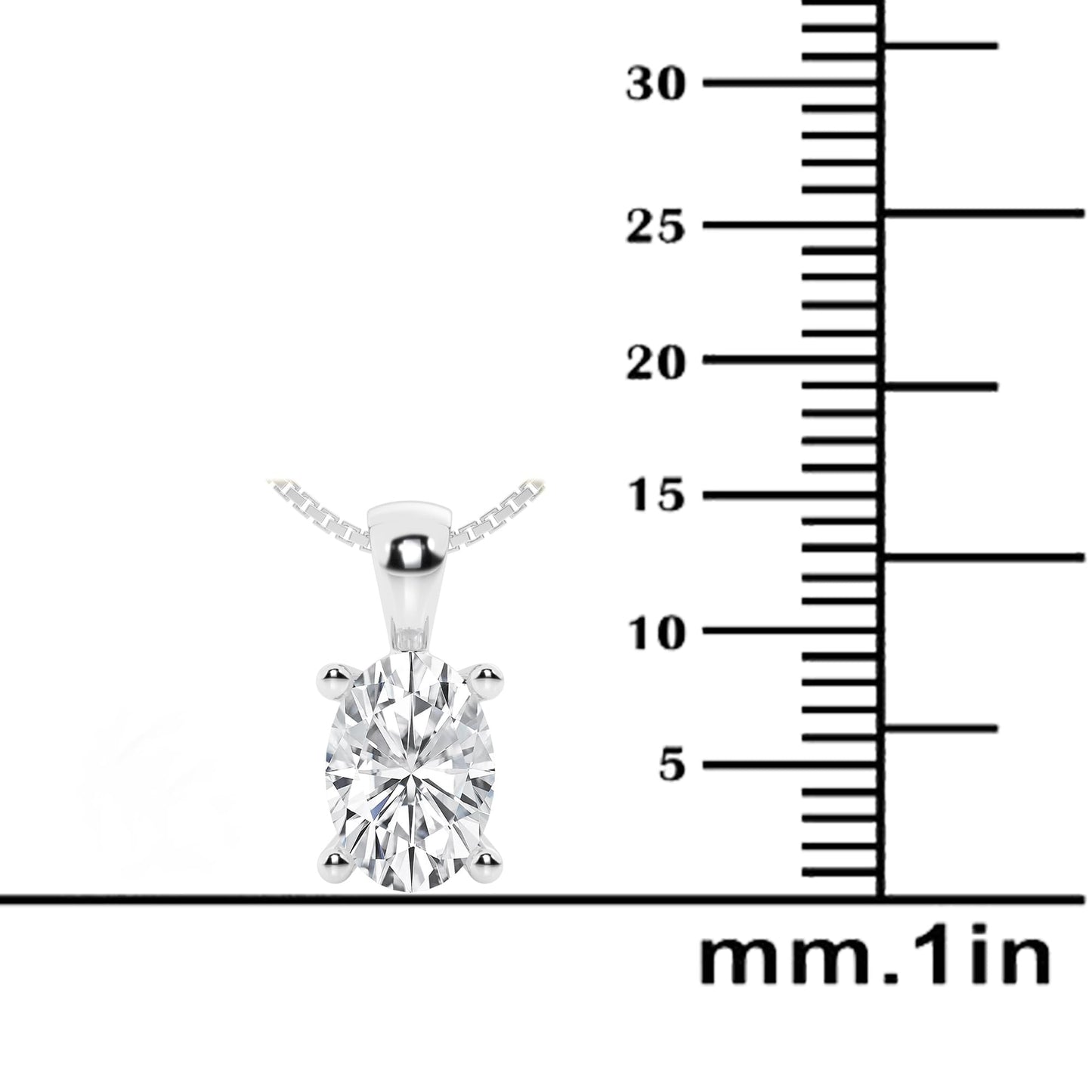 Lab-Grown Diamond Solitaire Pendant Necklace | 3 Carat | 14K Gold | IGI Certified