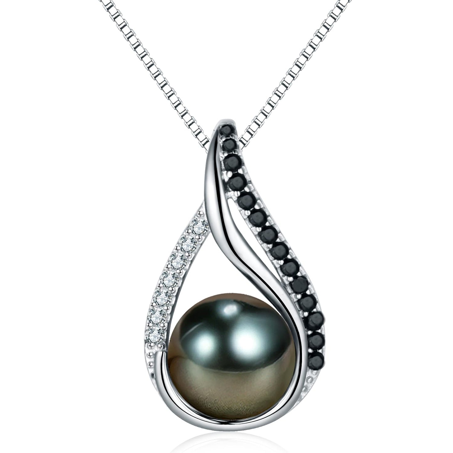 Gifts for Women-Wife- Real Tahitian-Pearl-Necklace, Birthday Anniversary Valentines Gifts For Her Wife Christmas - Mother's Day Gift for Mom - Companion Necklace For Women Luxury Fine Jewelry