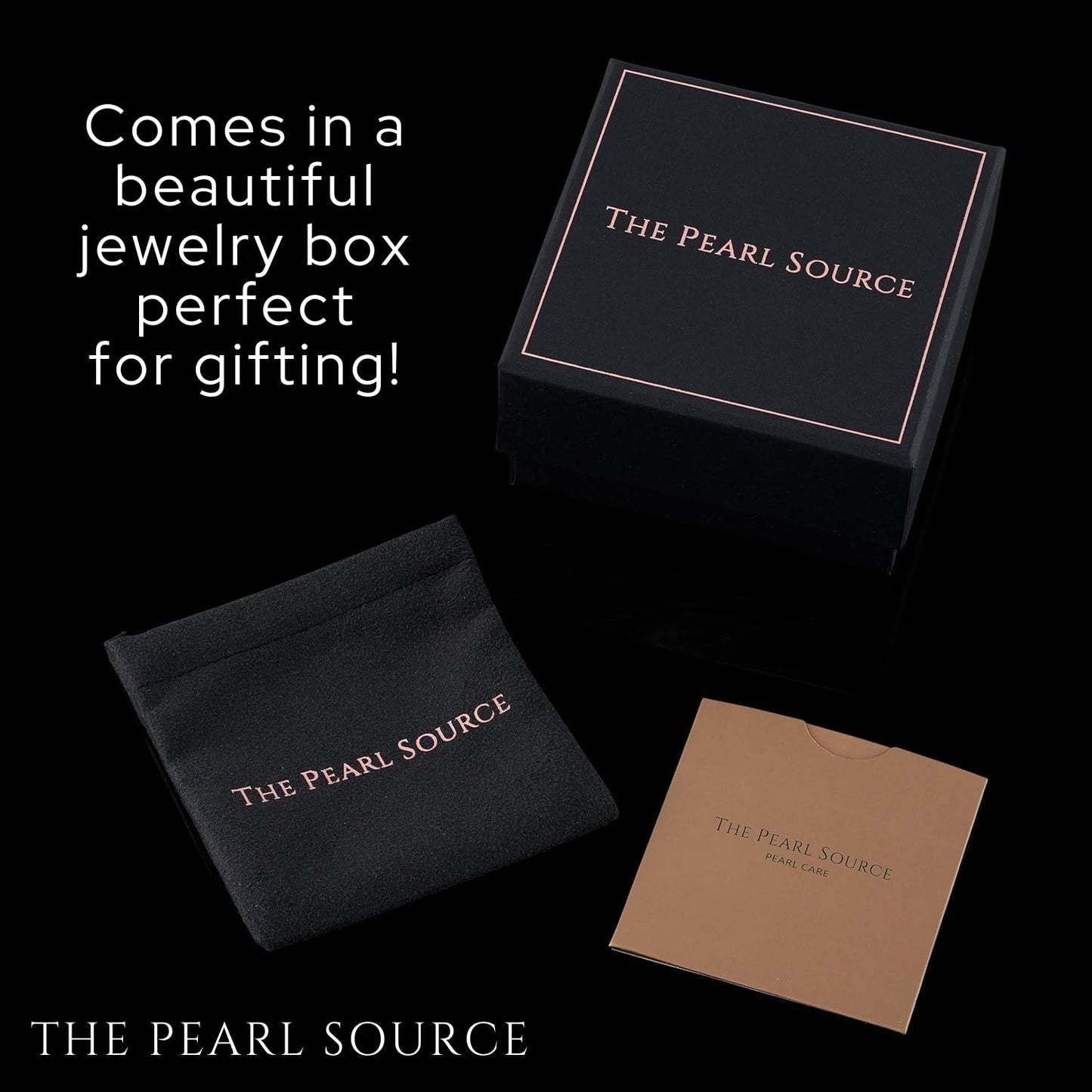THE PEARL SOURCE 14K Gold 9-10mm AAAA Quality White Freshwater Cultured Pearl Necklace for Women in 16" Choker Length - SM