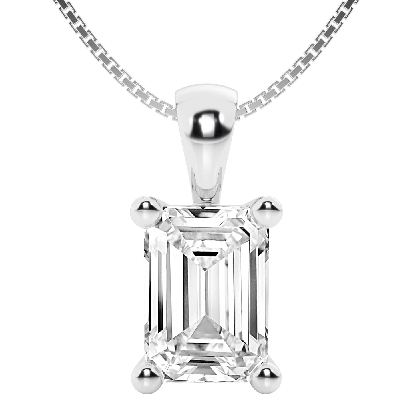 Lab-Grown Diamond Solitaire Pendant Necklace | 3 Carat | 14K Gold | IGI Certified