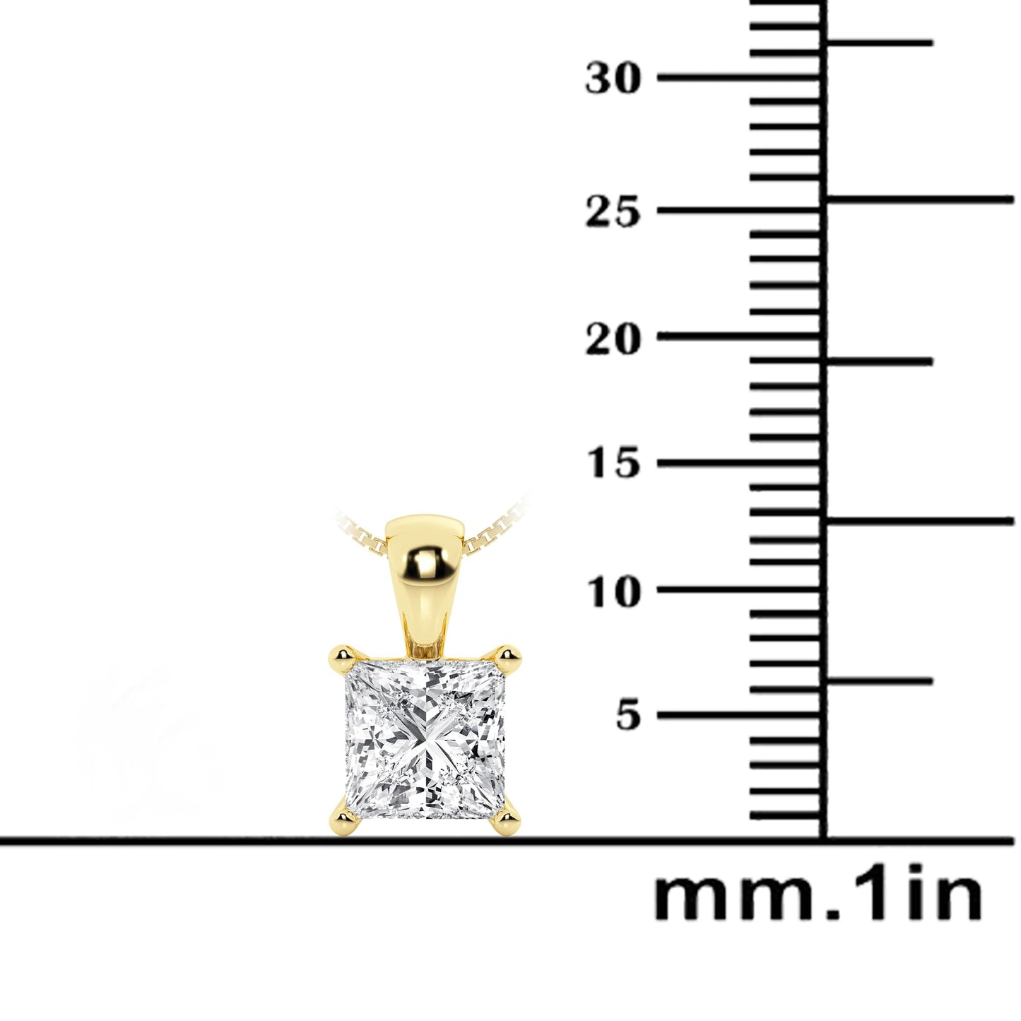 Lab-Grown Diamond Solitaire Pendant Necklace | 3 Carat | 14K Gold | IGI Certified