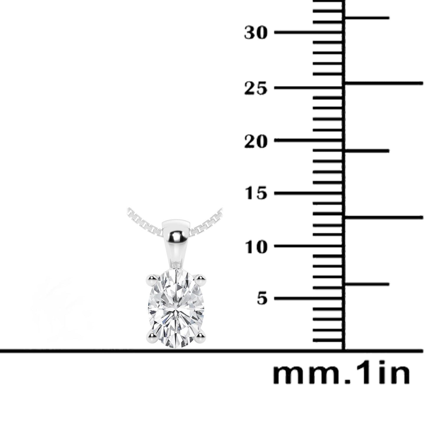 Lab-Grown Diamond Solitaire Pendant Necklace | 3 Carat | 14K Gold | IGI Certified