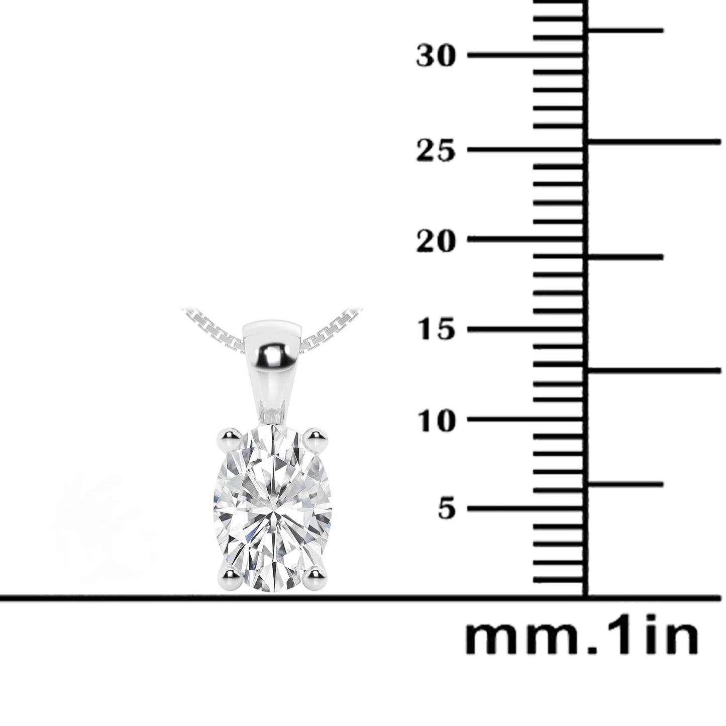 Lab-Grown Diamond Solitaire Pendant Necklace | 3 Carat | 14K Gold | IGI Certified