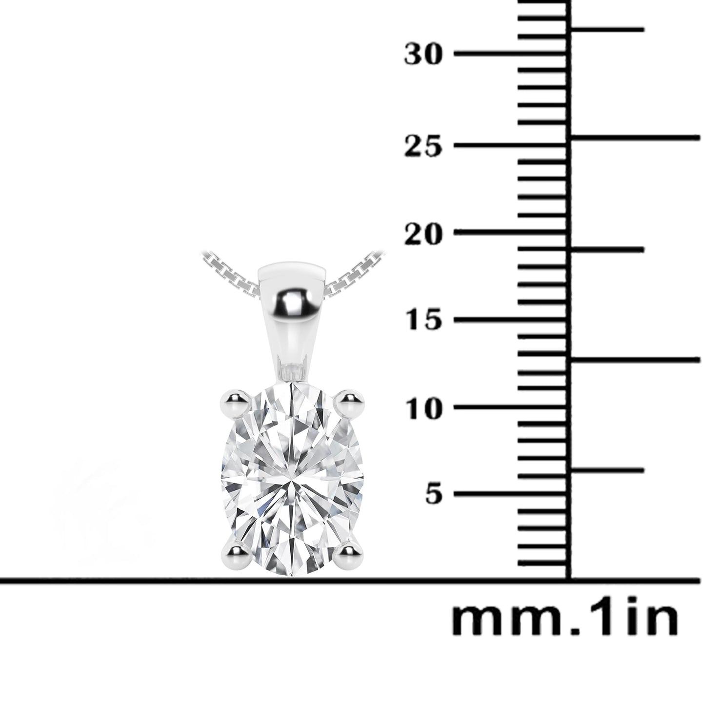 Lab-Grown Diamond Solitaire Pendant Necklace | 3 Carat | 14K Gold | IGI Certified