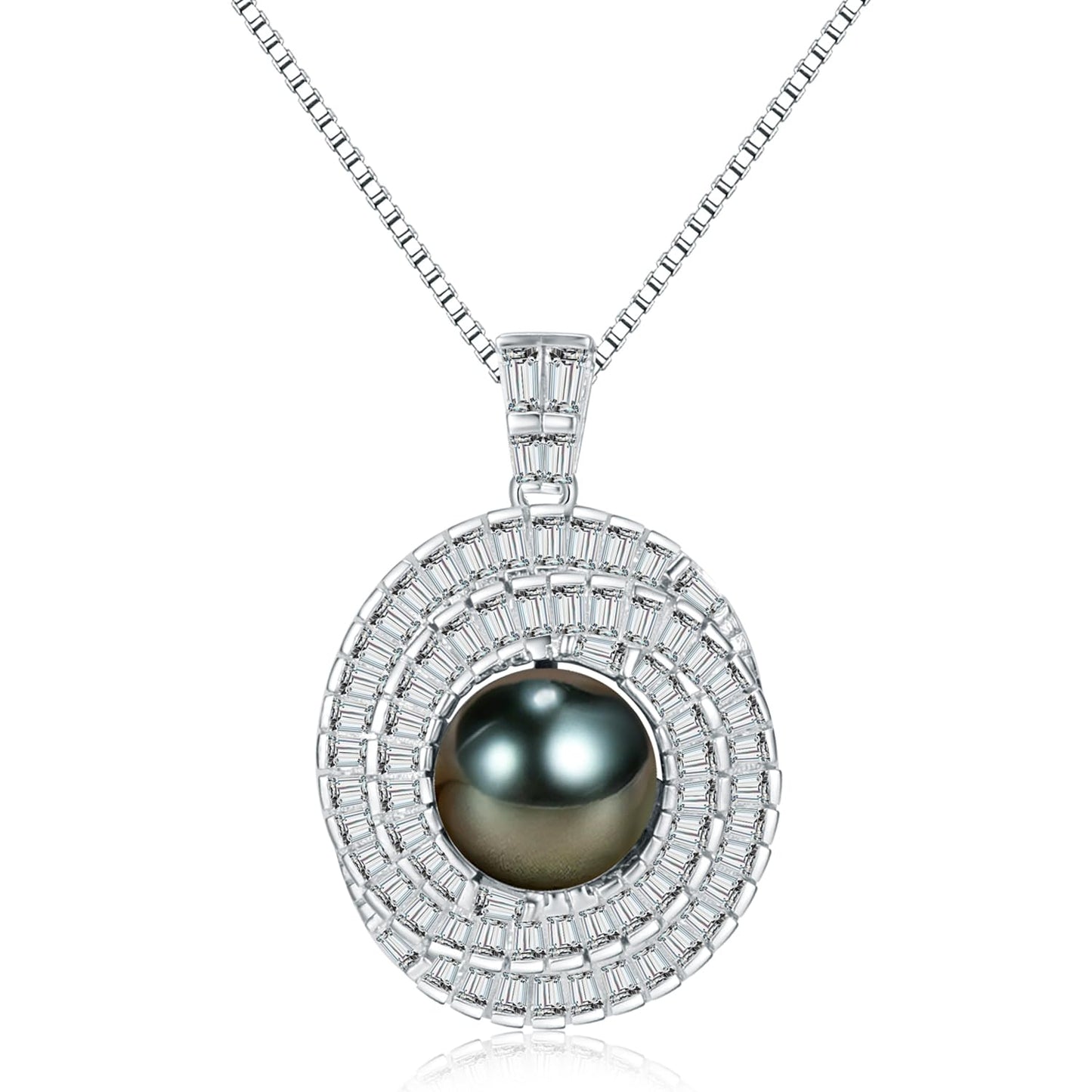 Gifts for Women-Wife- Real Tahitian-Pearl-Necklace, Birthday Anniversary Valentines Gifts For Her Wife Christmas - Mother's Day Gift for Mom - Companion Necklace For Women Luxury Fine Jewelry