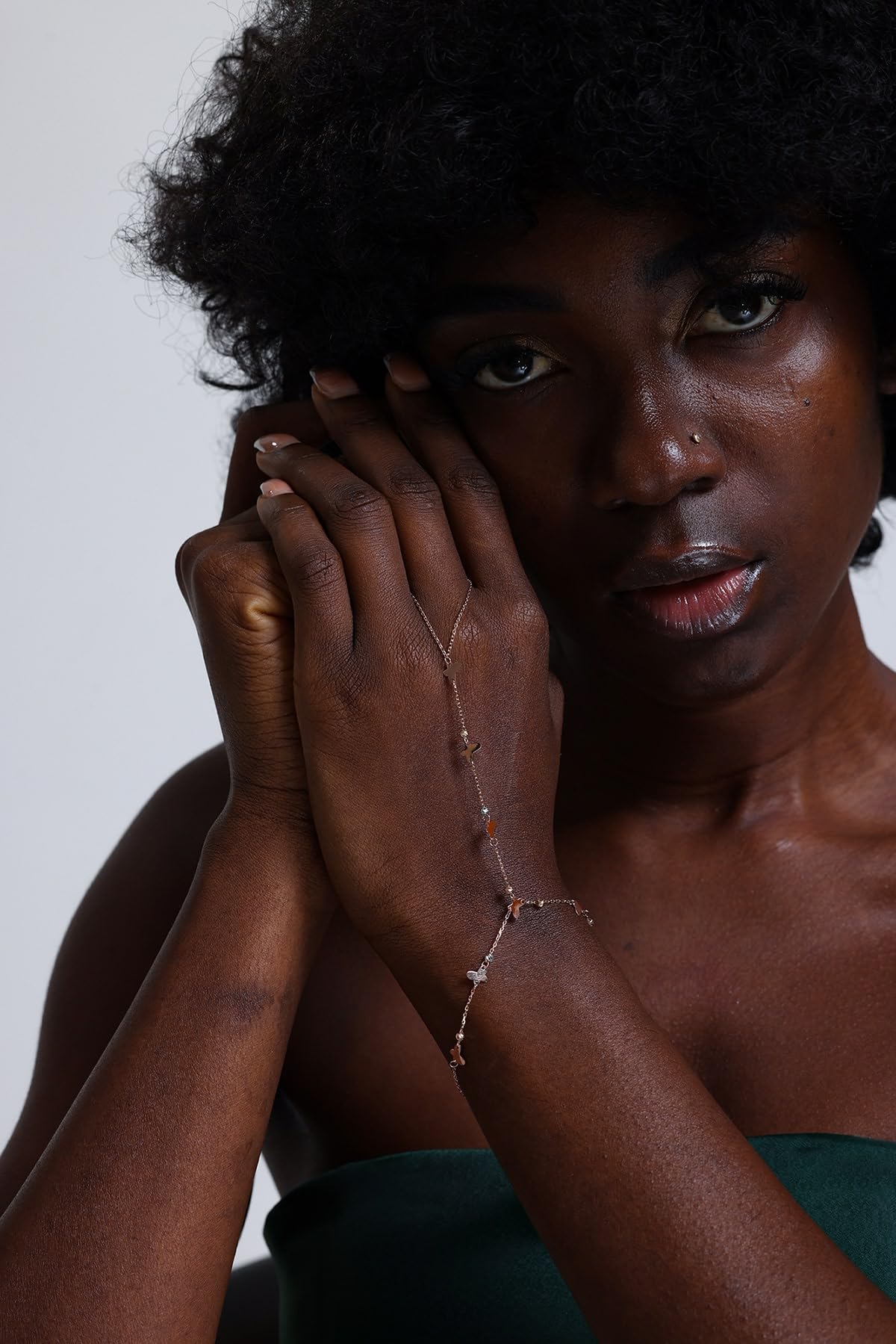 Adjustable Finger Chain Bracelet | 14K Solid Gold