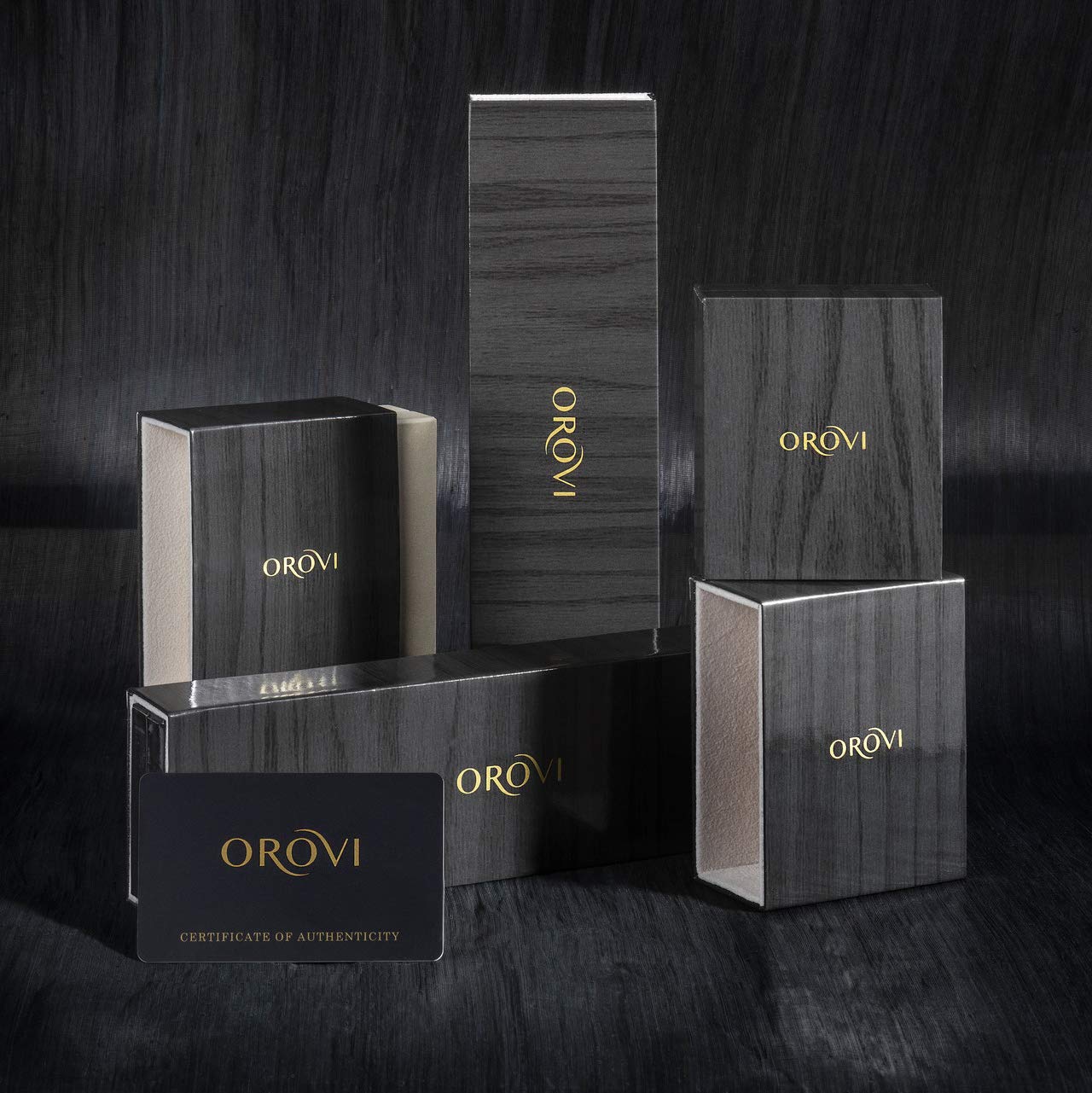 Orovi 14K Gold Necklace for Women in 14K Yellow Gold/White Gold 585 with Ruby/Sapphire/Emerald/Topaz/Amethyst Gemstone/Birthstone Pendant Necklace and Gold Chain 17.7 ″ Long - Women's Jewelry