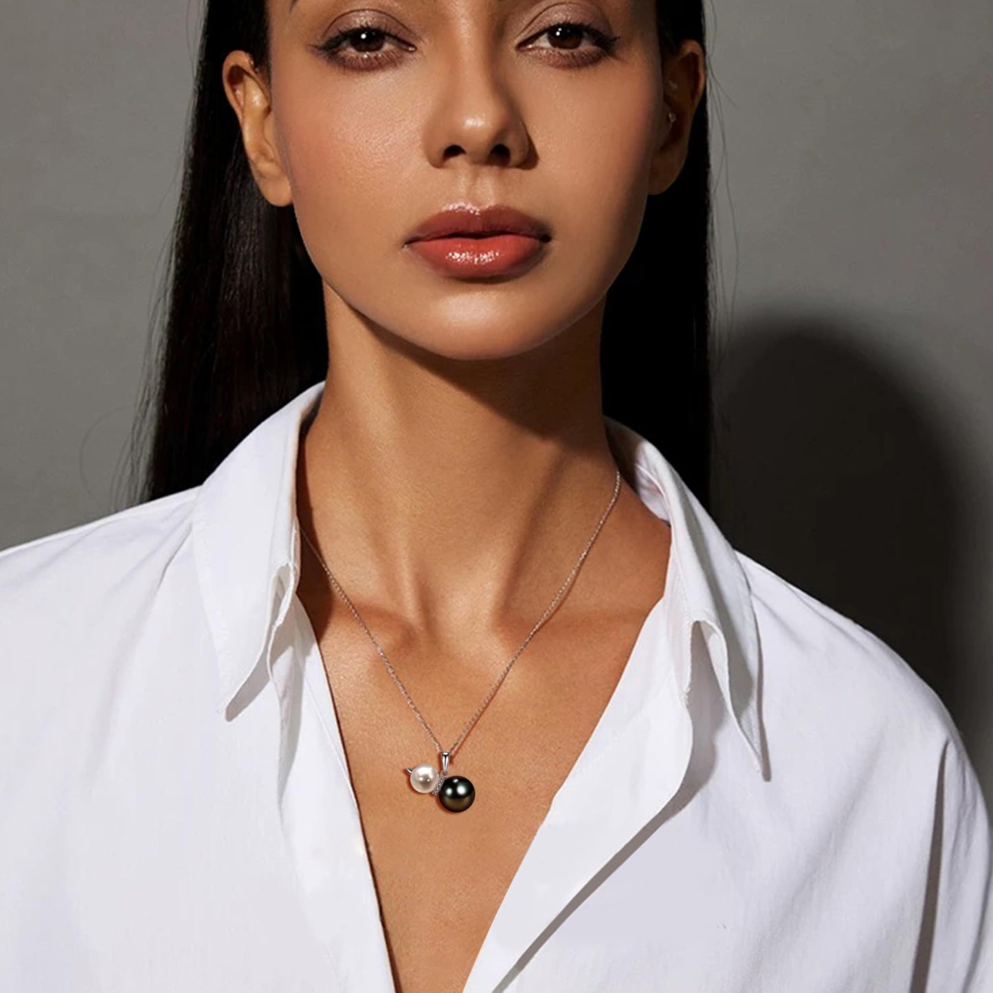 Gifts for Women-Wife- Real Tahitian-Pearl-Necklace, Birthday Anniversary Valentines Gifts For Her Wife Christmas - Mother's Day Gift for Mom - Companion Necklace For Women Luxury Fine Jewelry