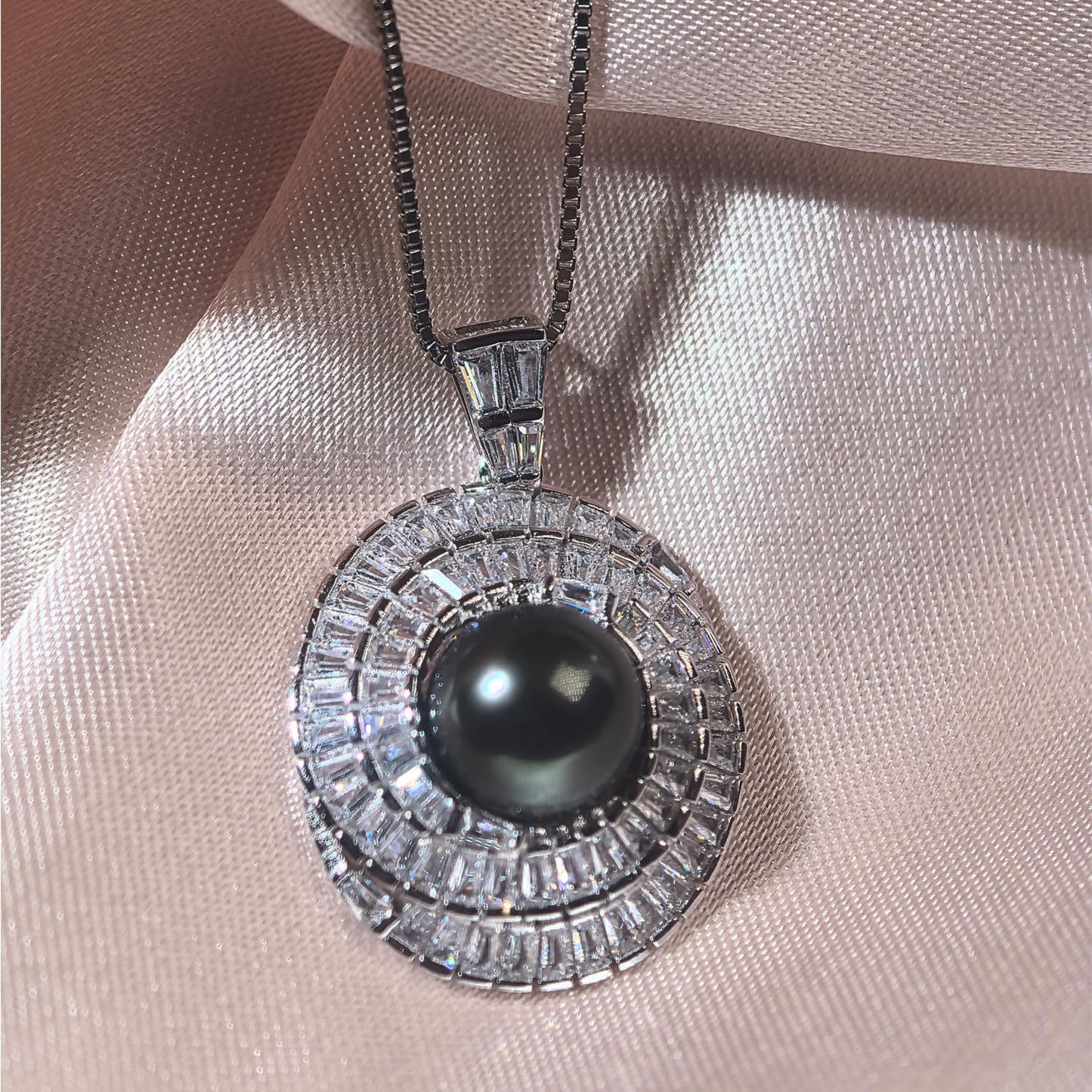 Gifts for Women-Wife- Real Tahitian-Pearl-Necklace, Birthday Anniversary Valentines Gifts For Her Wife Christmas - Mother's Day Gift for Mom - Companion Necklace For Women Luxury Fine Jewelry