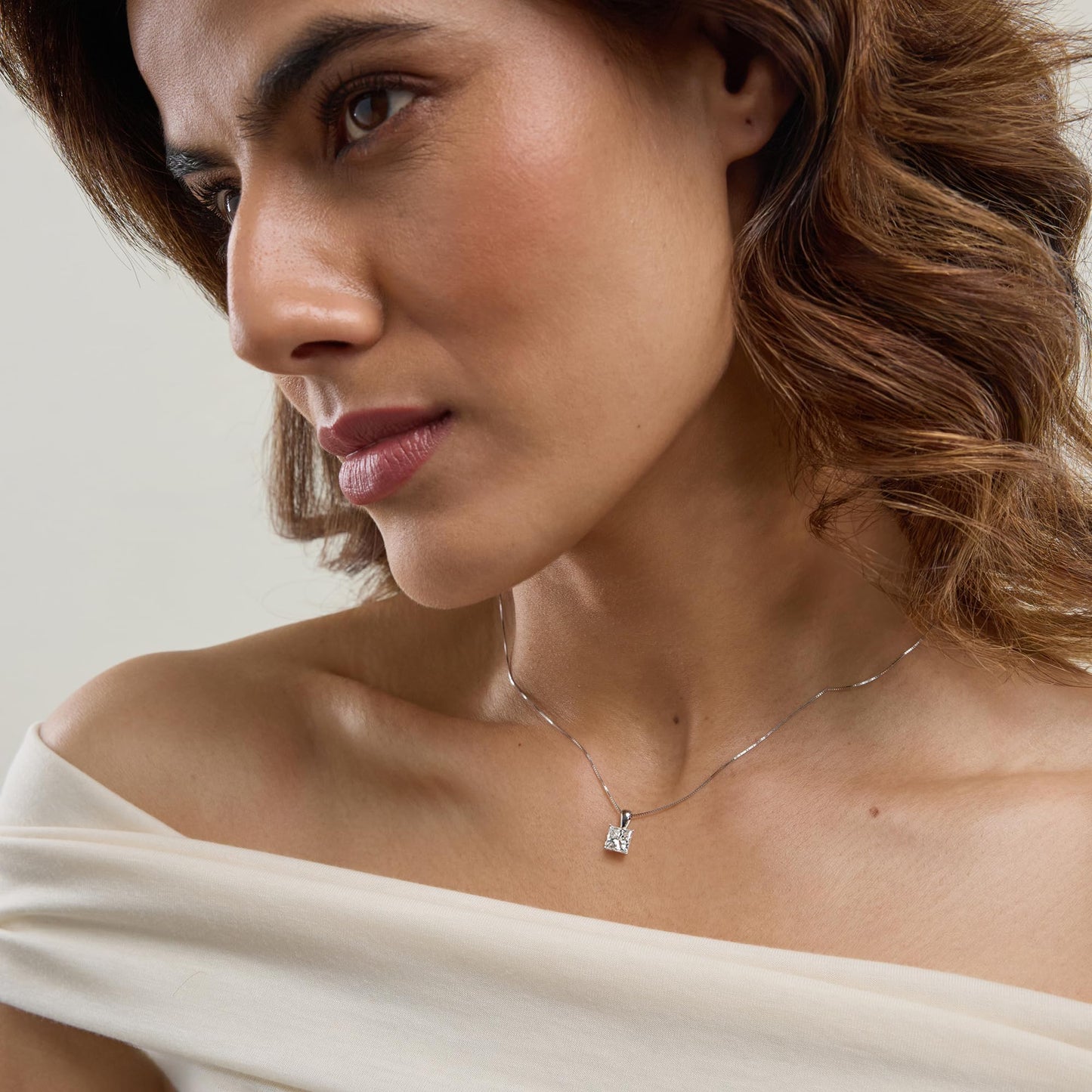Lab-Grown Diamond Solitaire Pendant Necklace | 3 Carat | 14K Gold | IGI Certified