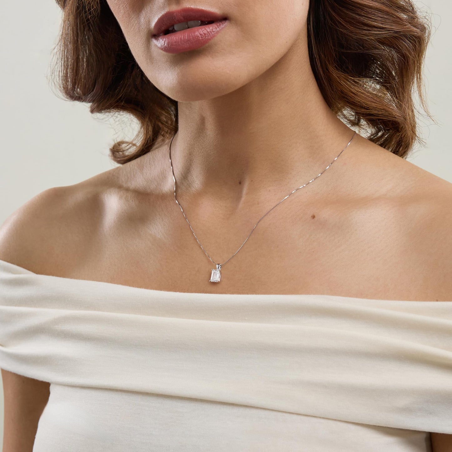Lab-Grown Diamond Solitaire Pendant Necklace | 3 Carat | 14K Gold | IGI Certified
