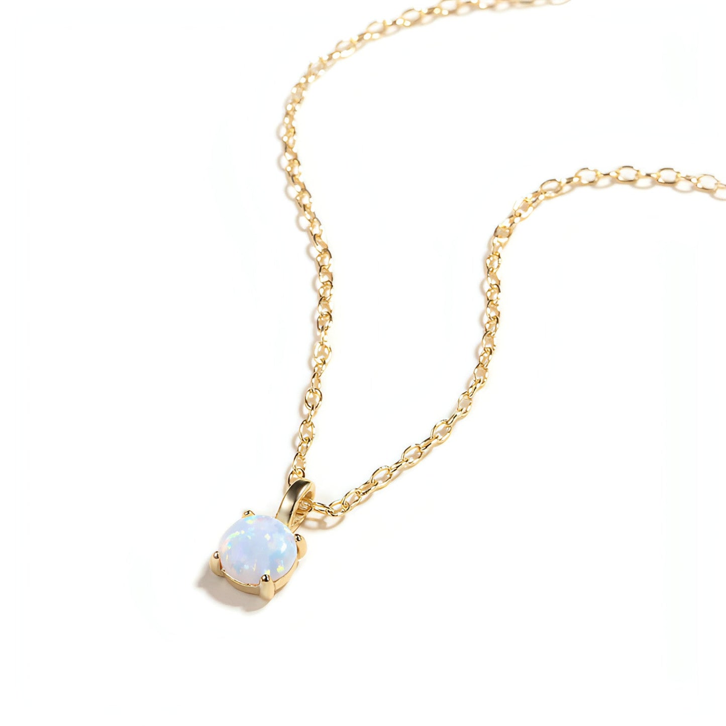 LuxeJewels™ Aurora Opal Light Necklace | Northern Lights in Jewelry