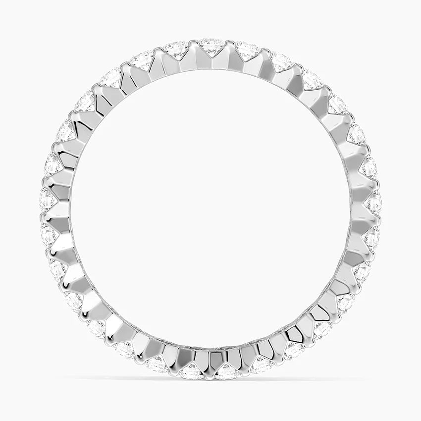 5ct Lab Diamond Eternity Band | Oval Shared Prong | IGI Certified | 10K Gold