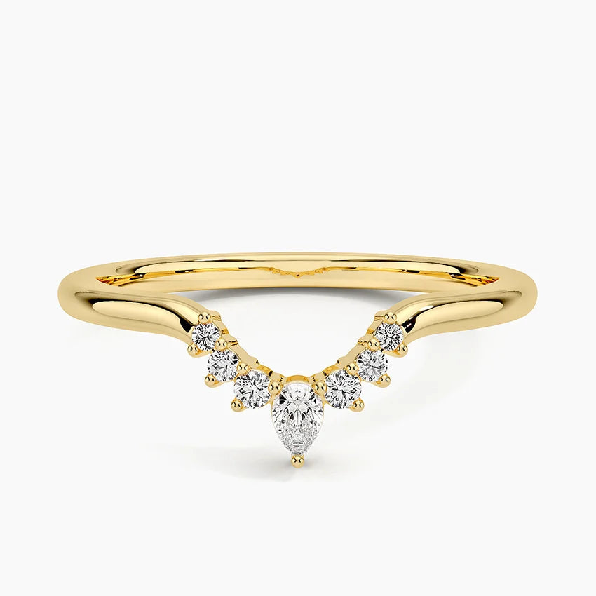 1ct Lab Diamond Ring | Crescent Contour | IGI Certified | 10K White Gold