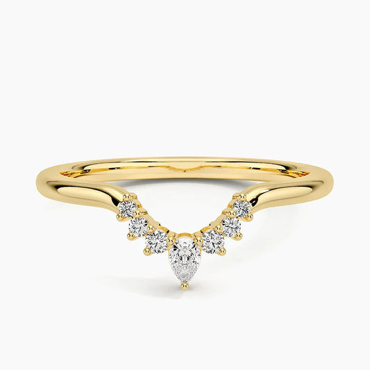 1ct Lab Diamond Ring | Crescent Contour | IGI Certified | 10K White Gold