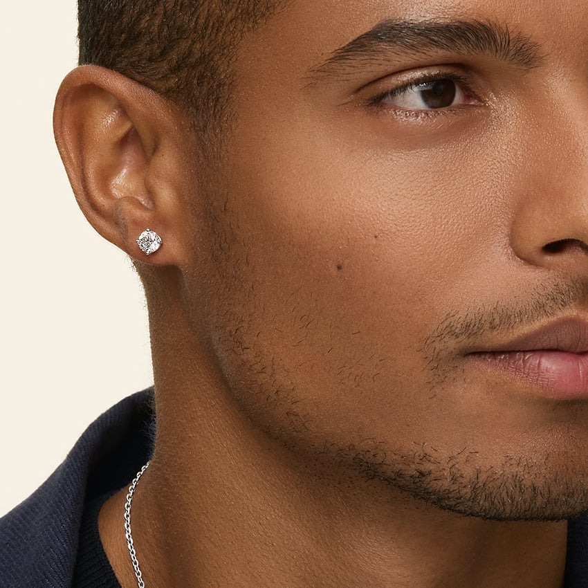1ctw Lab Diamond Stud Earrings | Round Cut | IGI Certified VS DEF | 10K Gold
