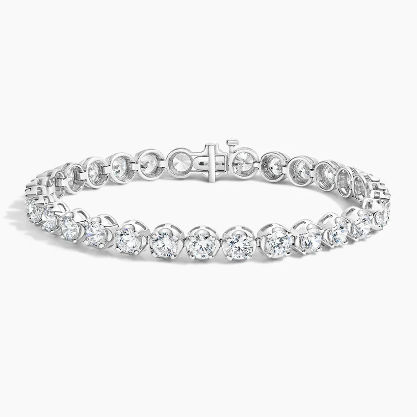 5ct Lab Diamond Tennis Bracelet | Round Brilliant | IGI Certified VS+ | 10K Gold