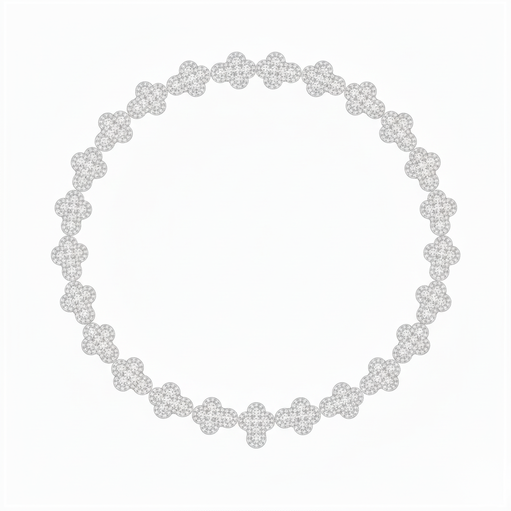 56ct Lab Diamond Cross Pendant Necklace | IGI Certified | 10K White Gold