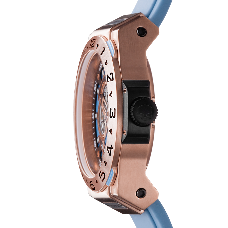 Vento Rose Gold Light Blue | Luxury Sport Watch