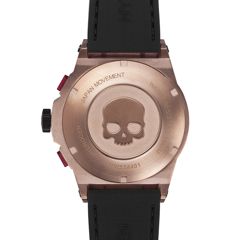 Otto Chrono Black Rose Gold | Luxury Chronograph Watch