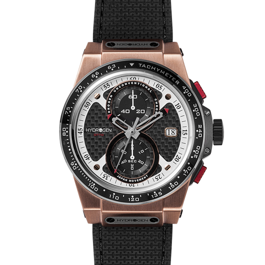 Otto Chrono Black Rose Gold | Luxury Chronograph Watch