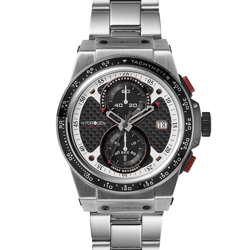 Otto Chrono Silver Bracelet | Stainless Steel Luxury Chronograph