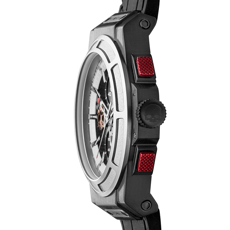 Otto Chrono Silver Matt Black | Stealth Luxury Chronograph