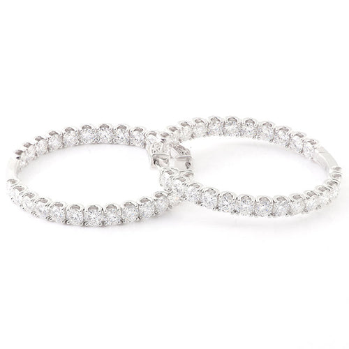 Personalized Large Diameter Statement Earrings | Luxury Hoop Jewelry