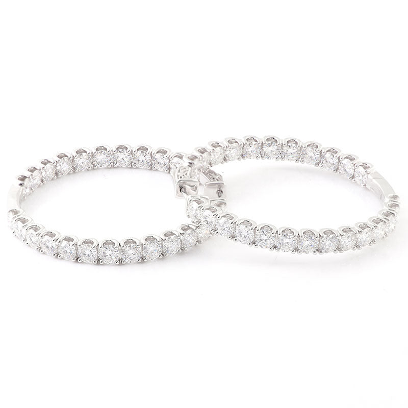 Personalized Large Diameter Statement Earrings | Luxury Hoop Jewelry