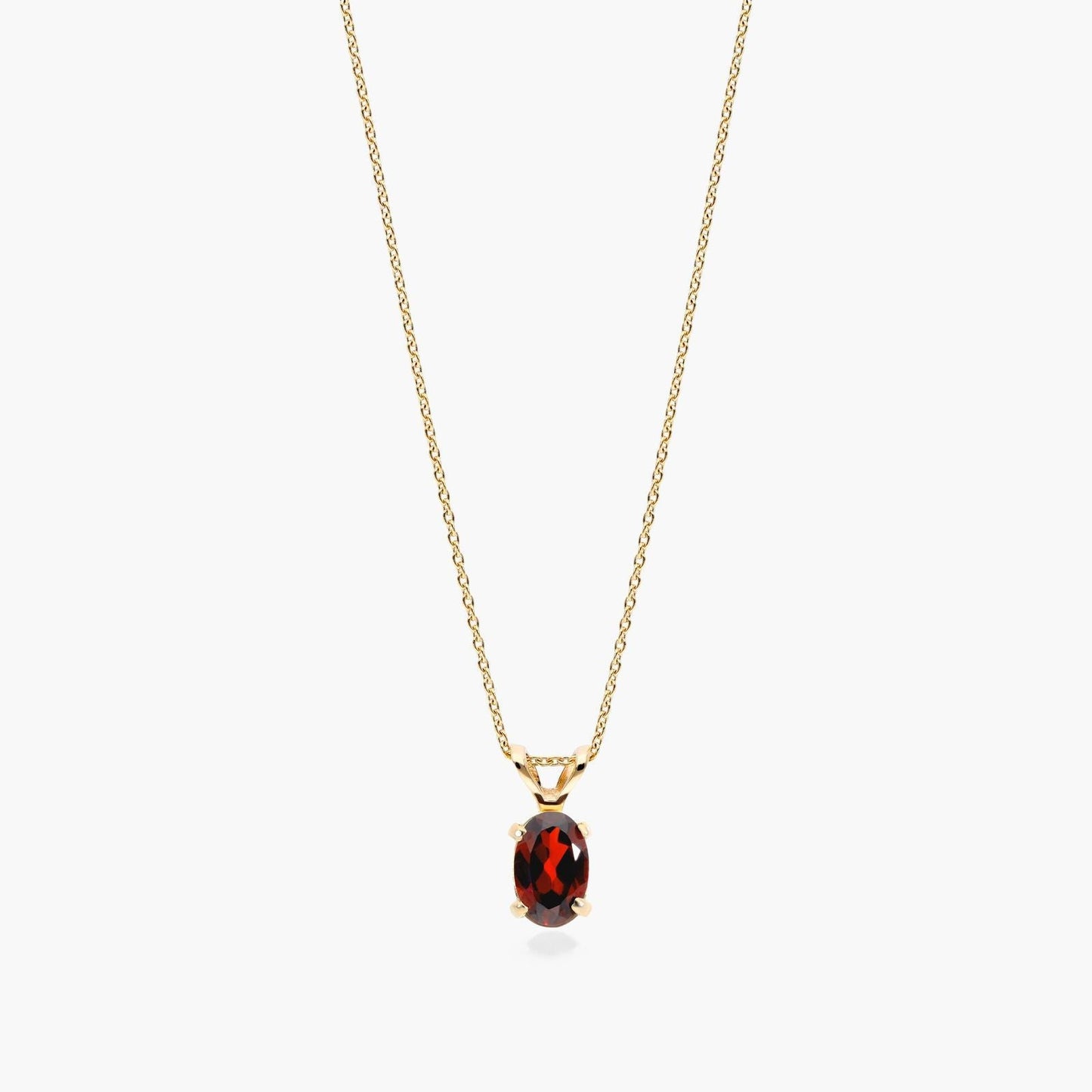 2ct Lab Diamond Pendant | Fancy Vivid Red Oval | IGI Certified | 10K Gold