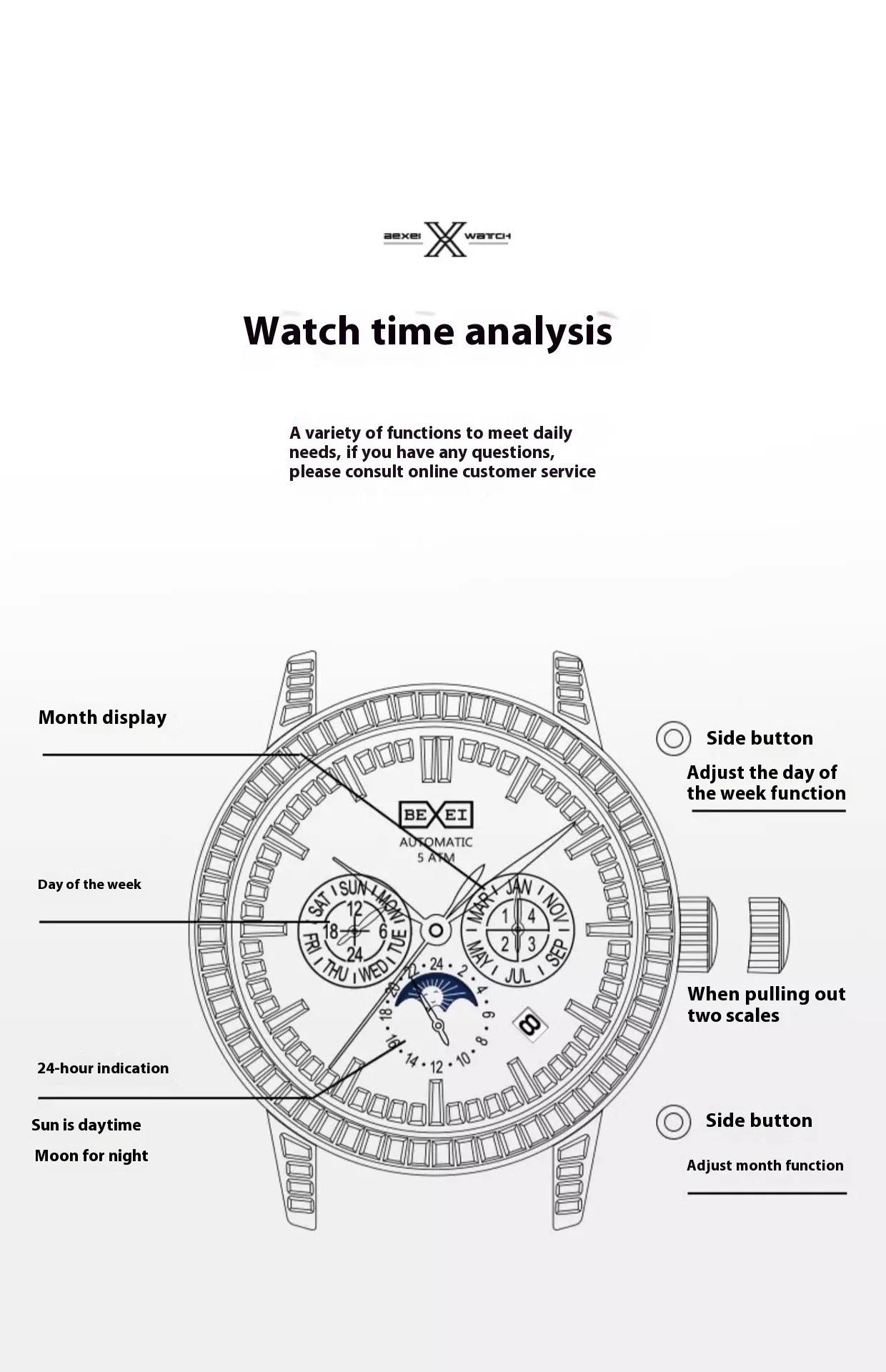 BEXEI® Excellence 9157 – The Precision Crown | Ultra-Luxury Timepiece