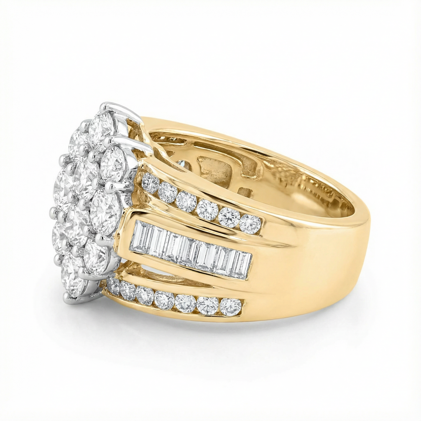 Women's 1.1ct Lab Diamond Right Hand Ring | 10K Yellow Gold | Draco