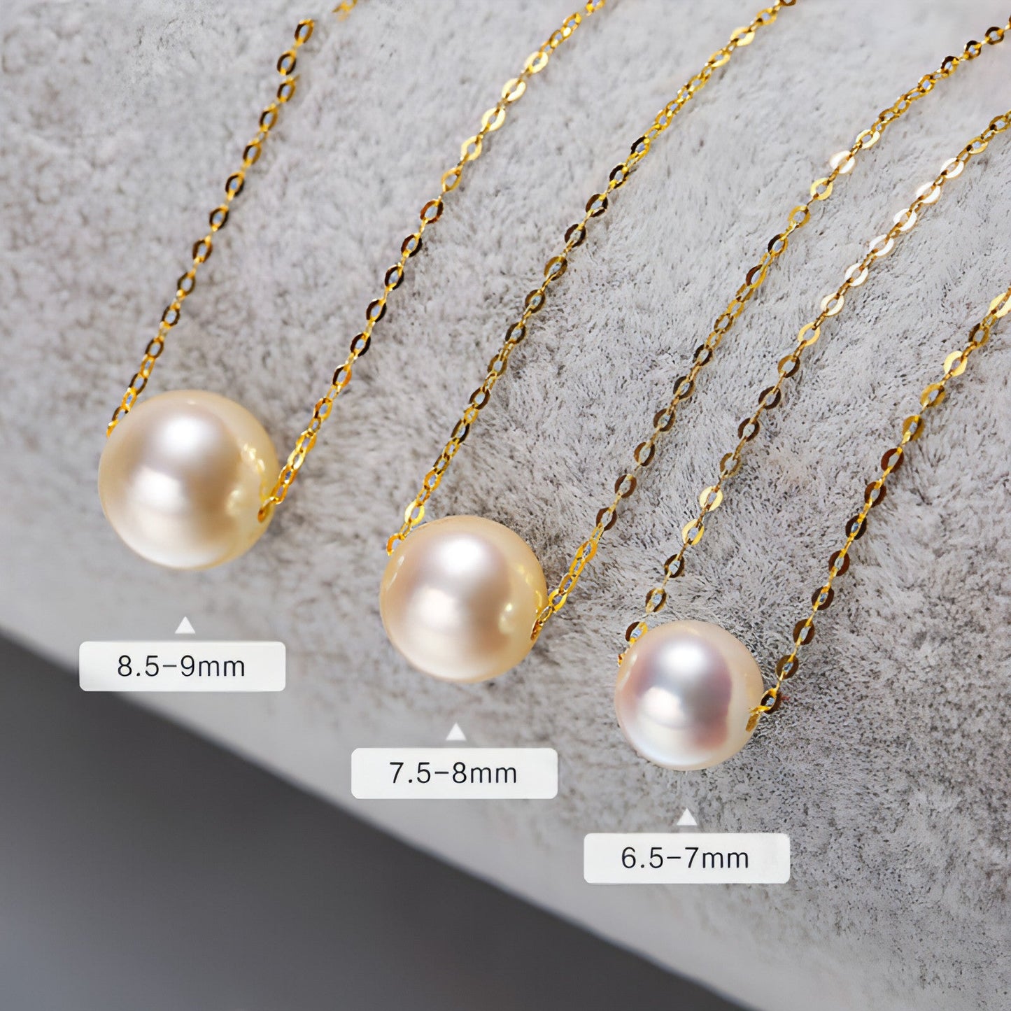 Perfect Round Glare Seawater Pearl Pendant Necklace | Ocean Luxury