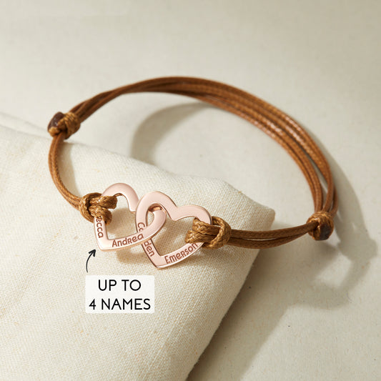 Personalized Grandma Bracelet with Grandchildren's Names | Family Jewelry Gift