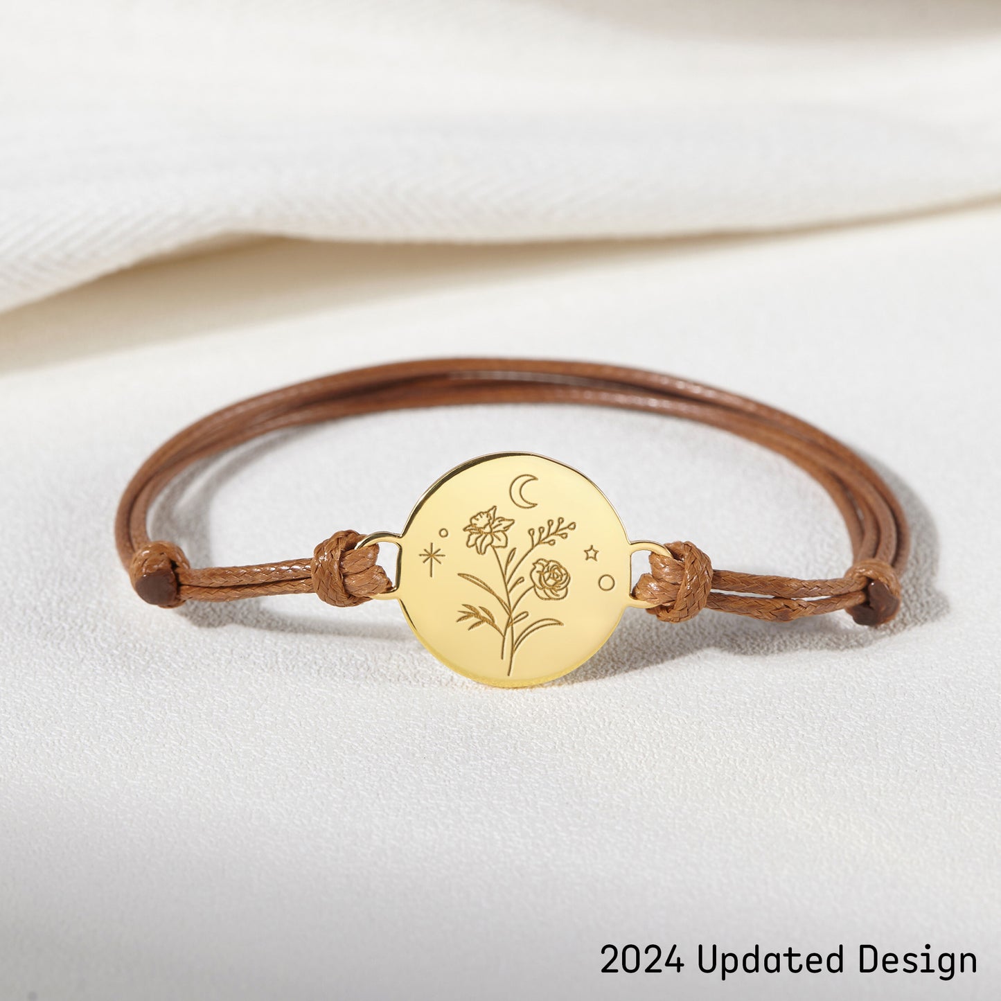 Birth Month Flower Bracelet | Personalized Mother Bracelet with Family Blooms